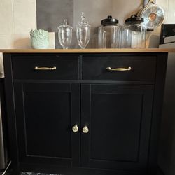 Black KITCHEN cabinet 