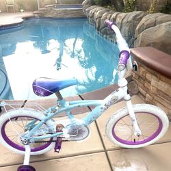 Huffy 16" Disney Frozen Kids' Bike, Fits Riders 3'5" - 4'0", Blue, Child, Girl's