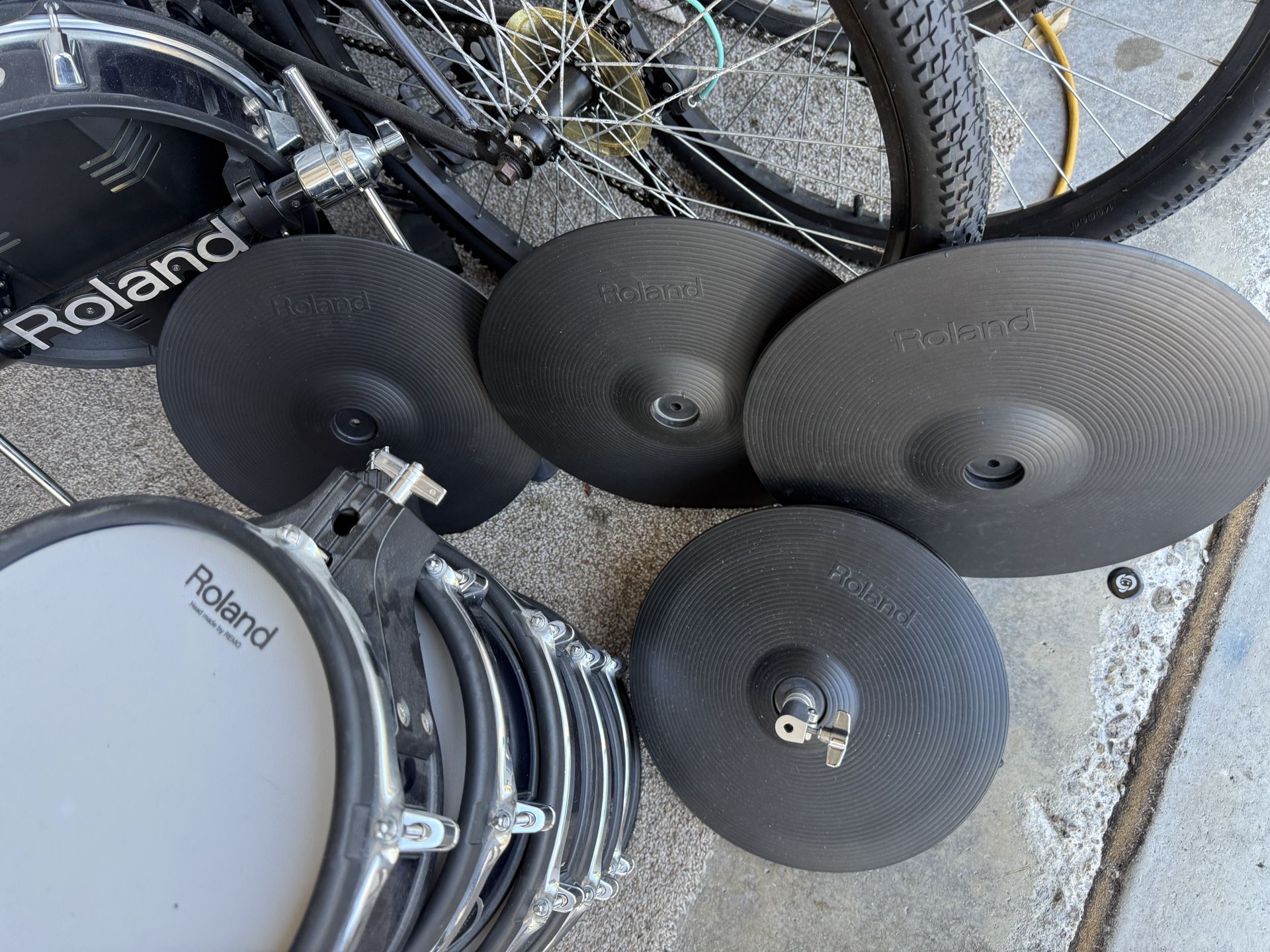 Roland drums Cymbals Rack cables