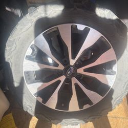 🔥  Subaru Wilderness Wheels – 1 w/ KO2 Tire, 1 Bare Rim – OEM 