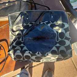 Black Coach purse used good shape