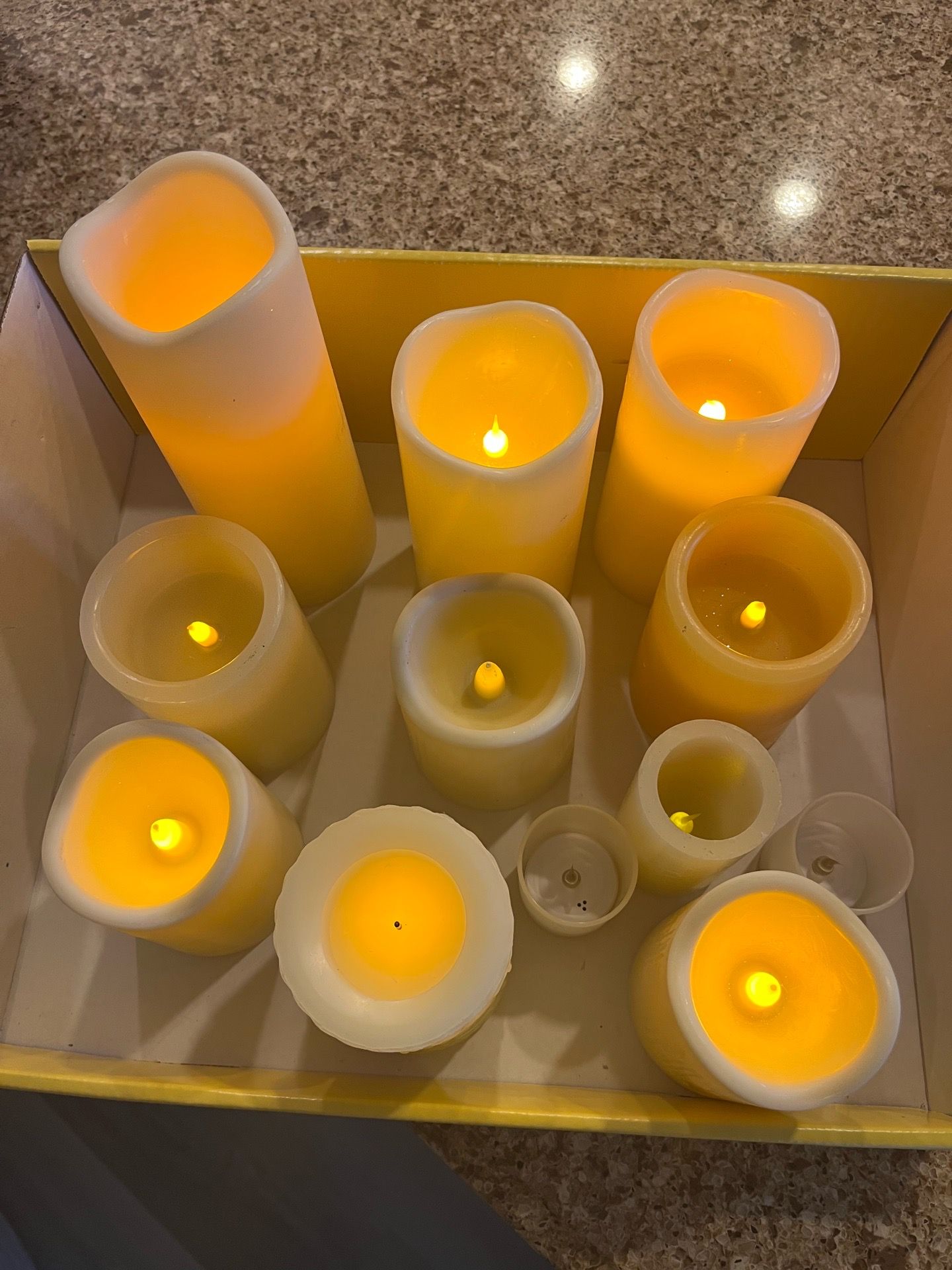 Flameless candles lot of 12