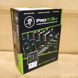 Mackie USB Interface Recording Software 24-Effects 6 Chhanel Mixer XLR 1/4" ProFXv3 🚨 Payment Options Available 🚨 No Credit Needed 🚨 