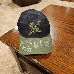 Brewer Autographed HAT 