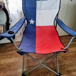Texas flag folding chair