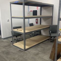 Storage Industrial Shelving - Six Available 
