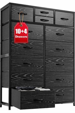 Black dresser 14 drawers
