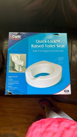 Quick Lock Raised Toilet Seat