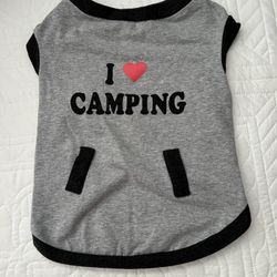 (2) Dog Shirts - Camping - For Small Dog ($5) For Both