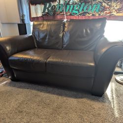 Natuzzi Leather Loveseat