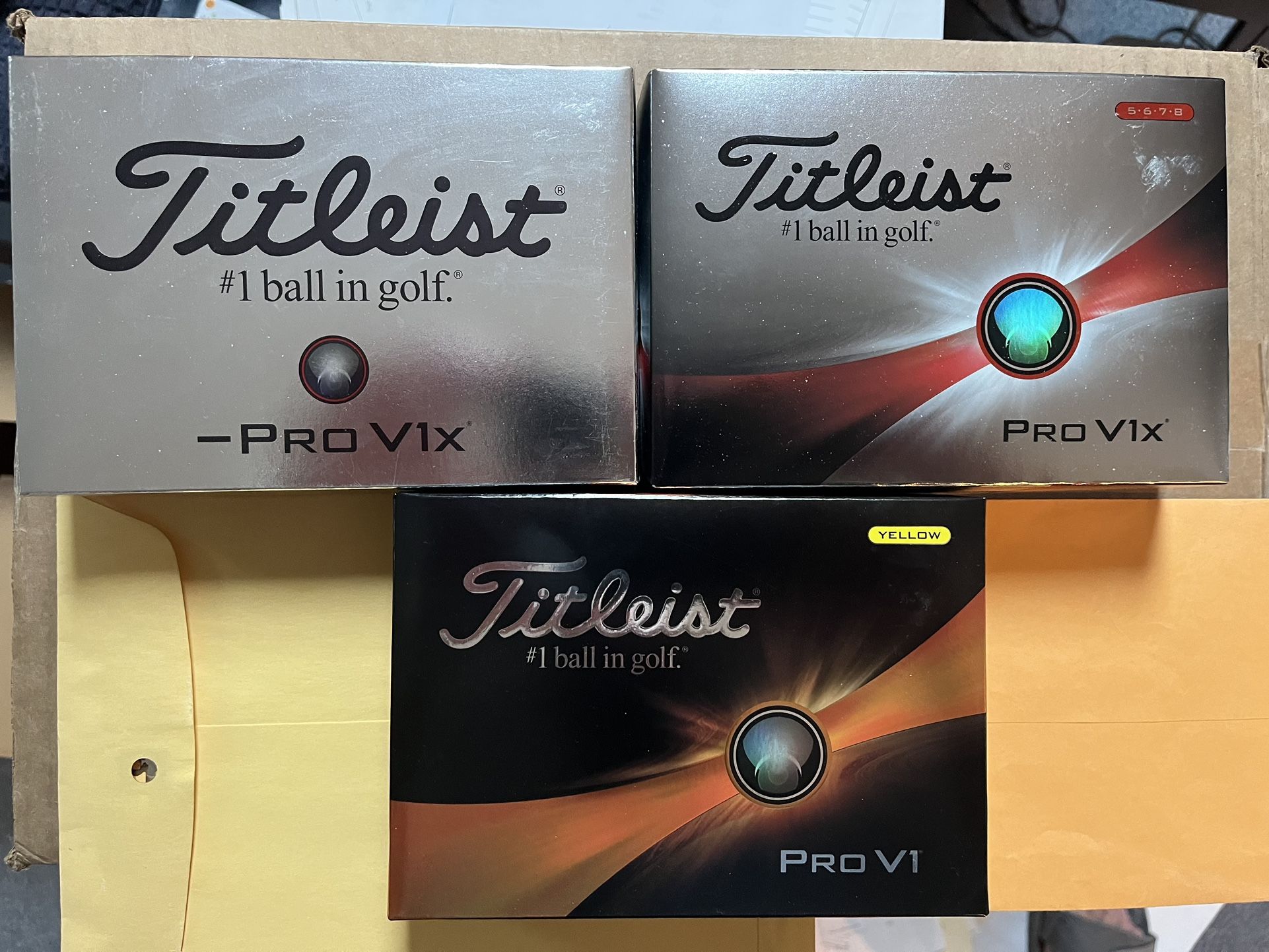 SET OF 3 Brand new Titleist Ball Boxes
