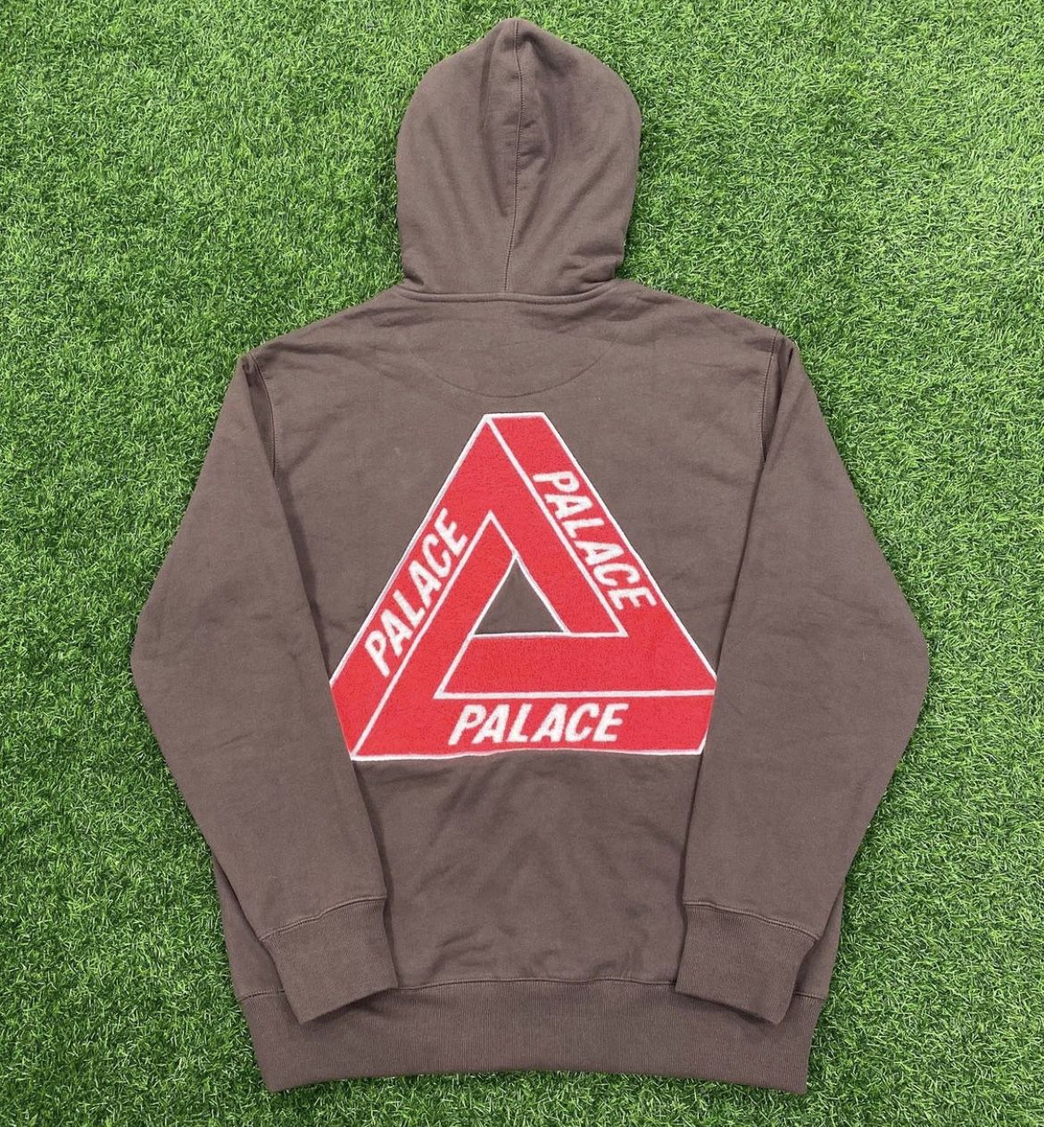 Palace Brown Tri-Chenille Hoodie size L