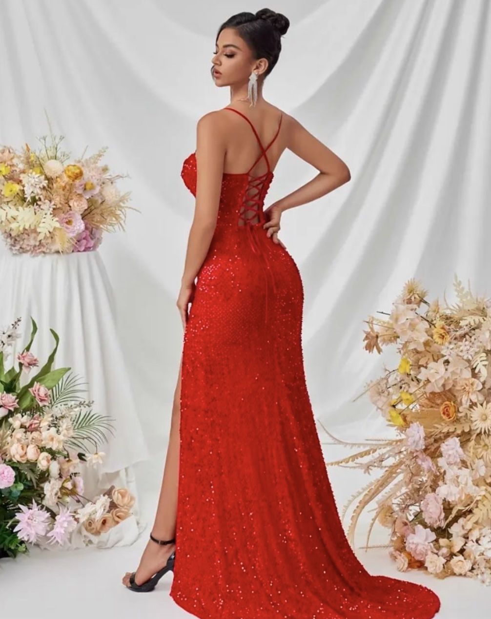 K&D Elegant Red Gown