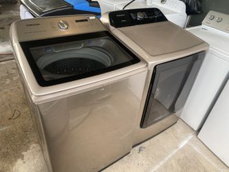 Large capacity, Samsung washer, and electric dryer