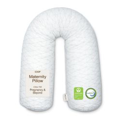 White Adjustable Memory Foam Maternity Body Pillow