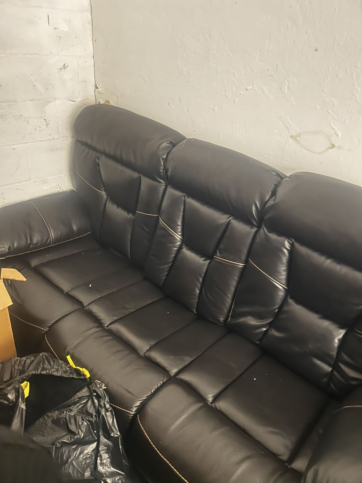 2 Piece Leather Reclining Couches