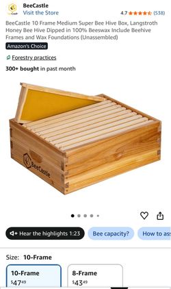 BeeCastle 10-Frame Langstroth kit wth medium frames