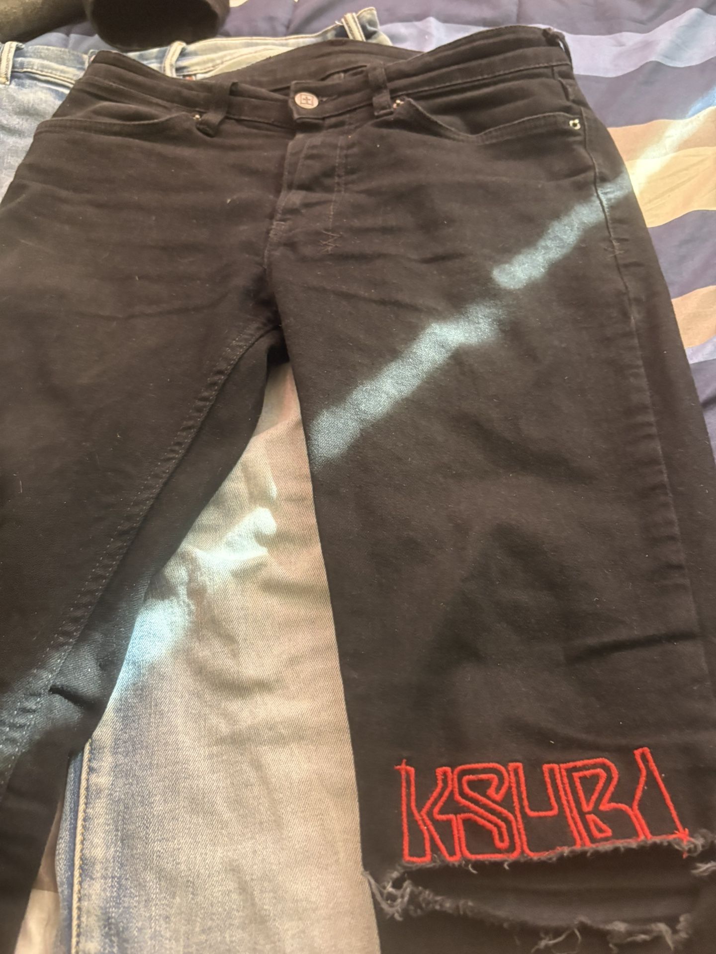 All Black Ksubis Size 29