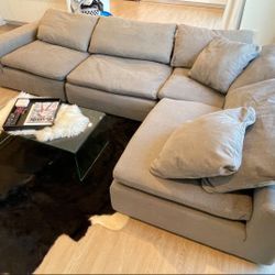 Restoration Hardware 4 pieces cloud couch