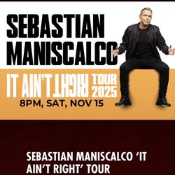 Sabatian Maniscalco Fantasy Springs Resort 2 Tickets