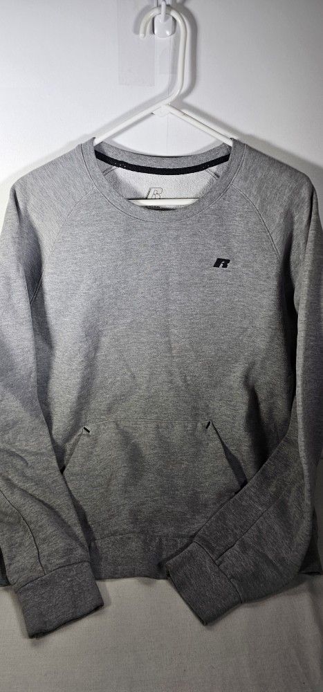 Vtg Russell Athletic Mens Gray XL Distressed Blank Sweatshirt. Size XL
