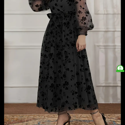 Black  Chiffon Dress Size 1X (US 14W-16W)  NEW, NEVER BEEN WORN