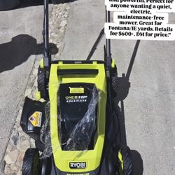 Ryobi ONE+ HP 40V Self‑Propelled Electric Mower – Like New
