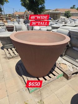 CONCRETE CEMENT PLANTER $650 EACH