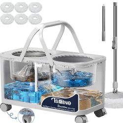 Compact Spin Mop for Apartments & Small Spaces