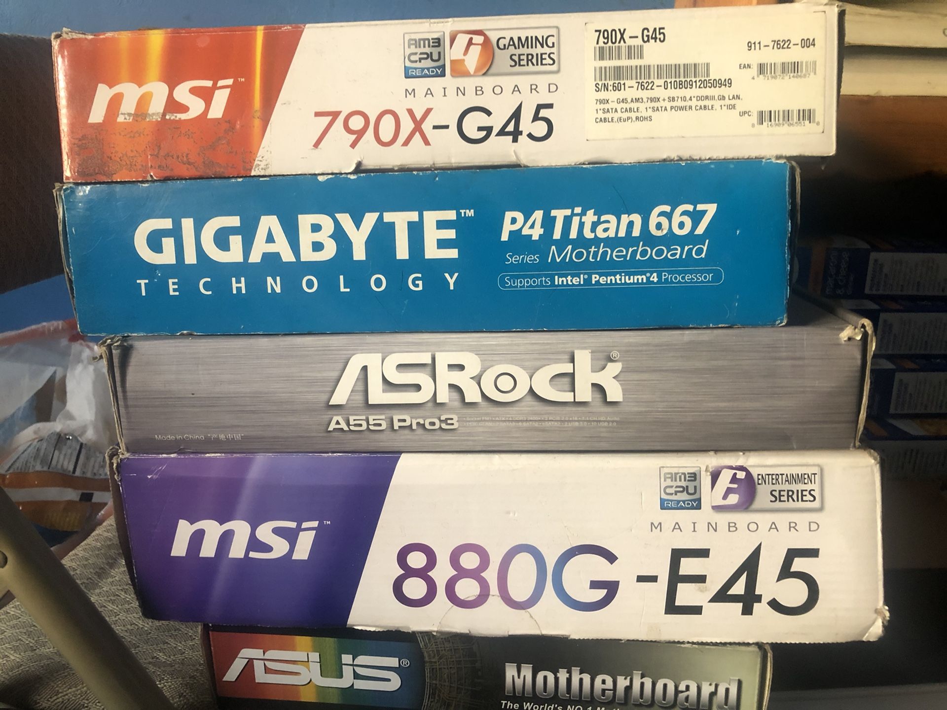 10 New In Box Motherboards