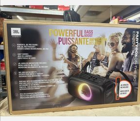 Jbl party box and microphone