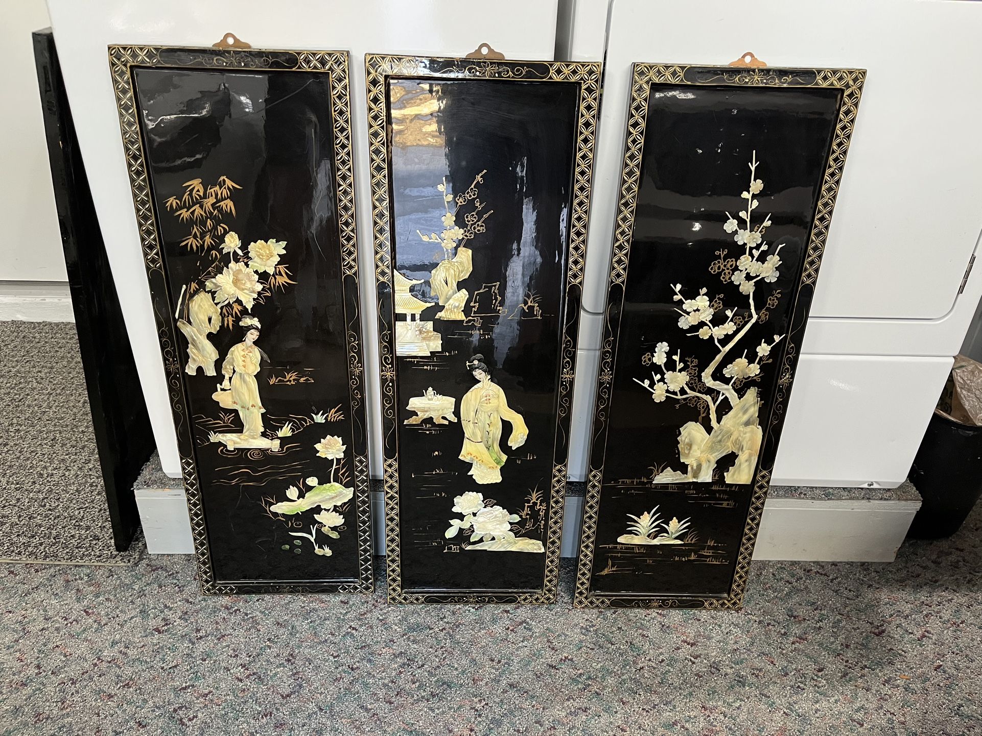 5 Asian Wall Art Panels