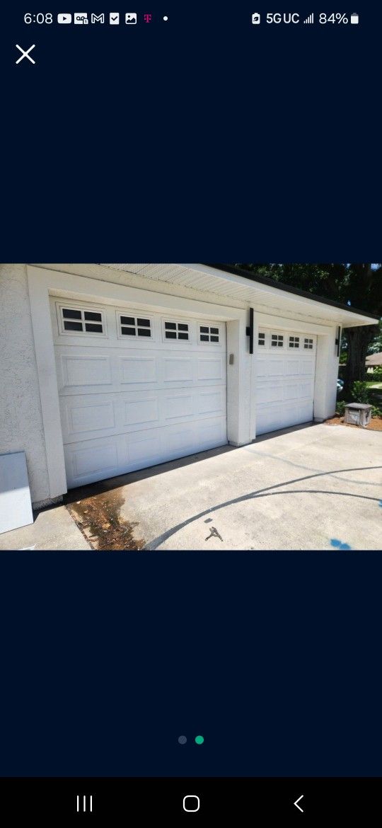9x7 Garage door with windows
