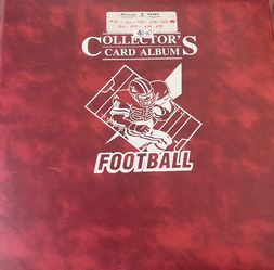 Game Day Lot of 185 Large Football Card Lot and Album