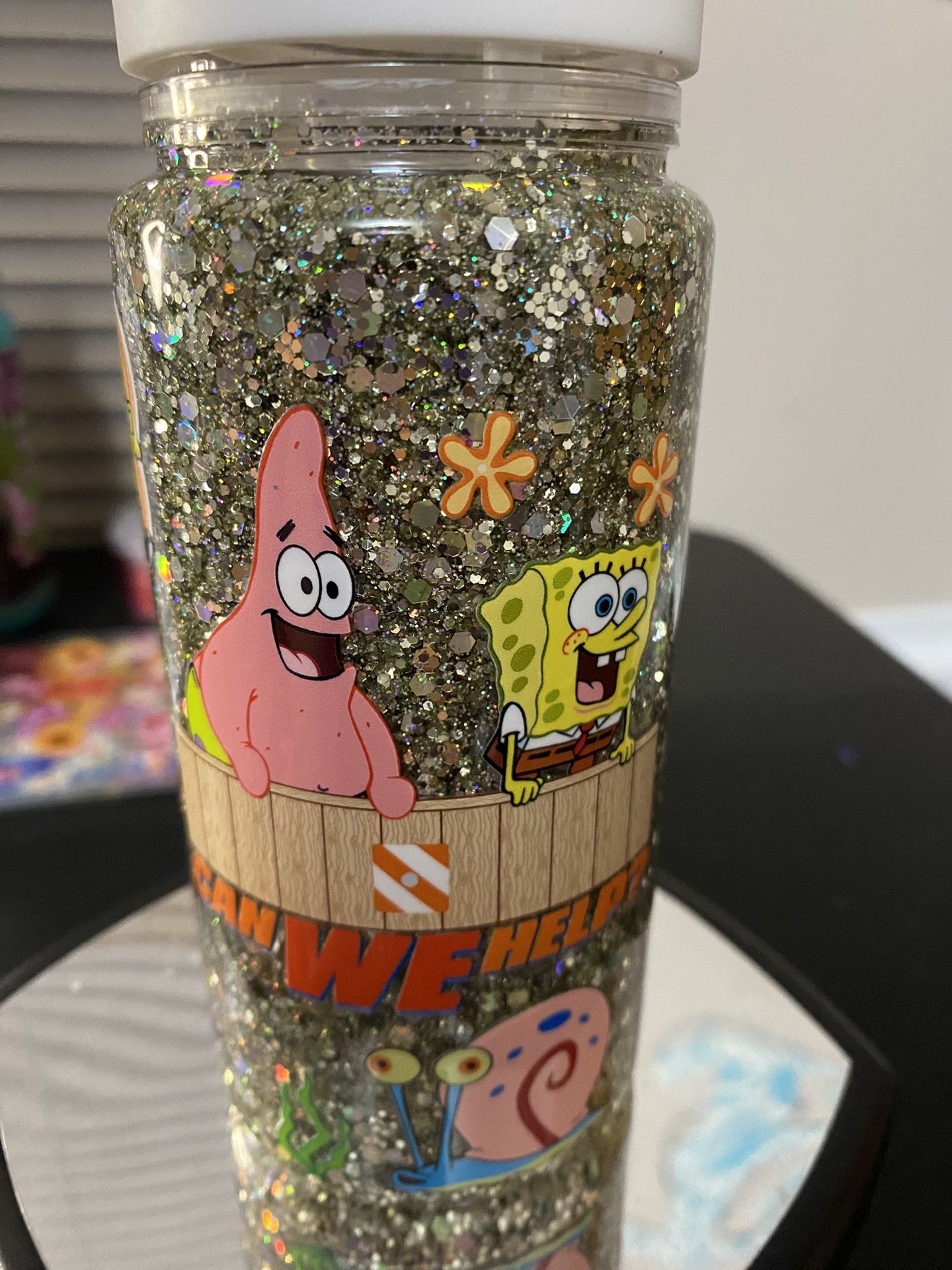 SpongeBob Snow Globe Kids Tumbler