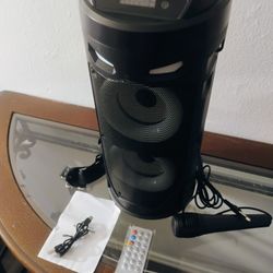 Portable Wireless Led Lit Bluetooth Speaker In Black $20