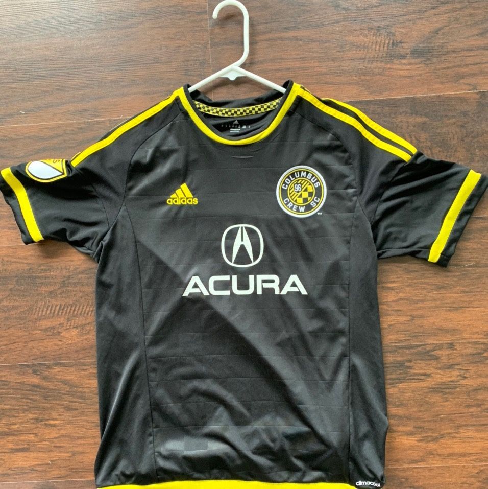 Adidas Columbus Crew Black/Yellow Acura MLS Jersey