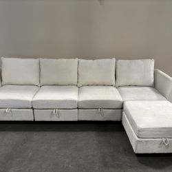 Sectional couches with storage