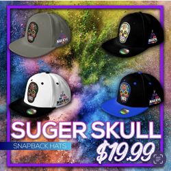 Suger Skull - Dia Del Los Murtos Hats
