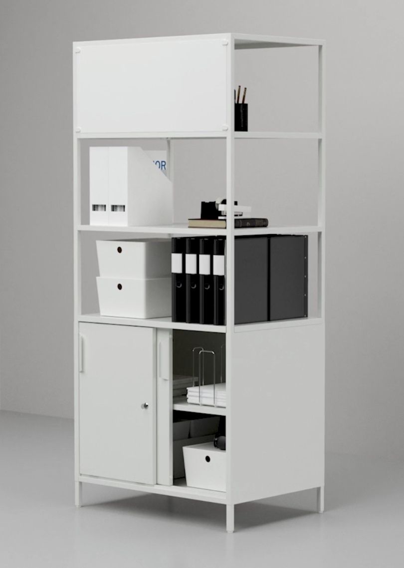IKEA Trotten Cabinet With Sliding Doors and shelves