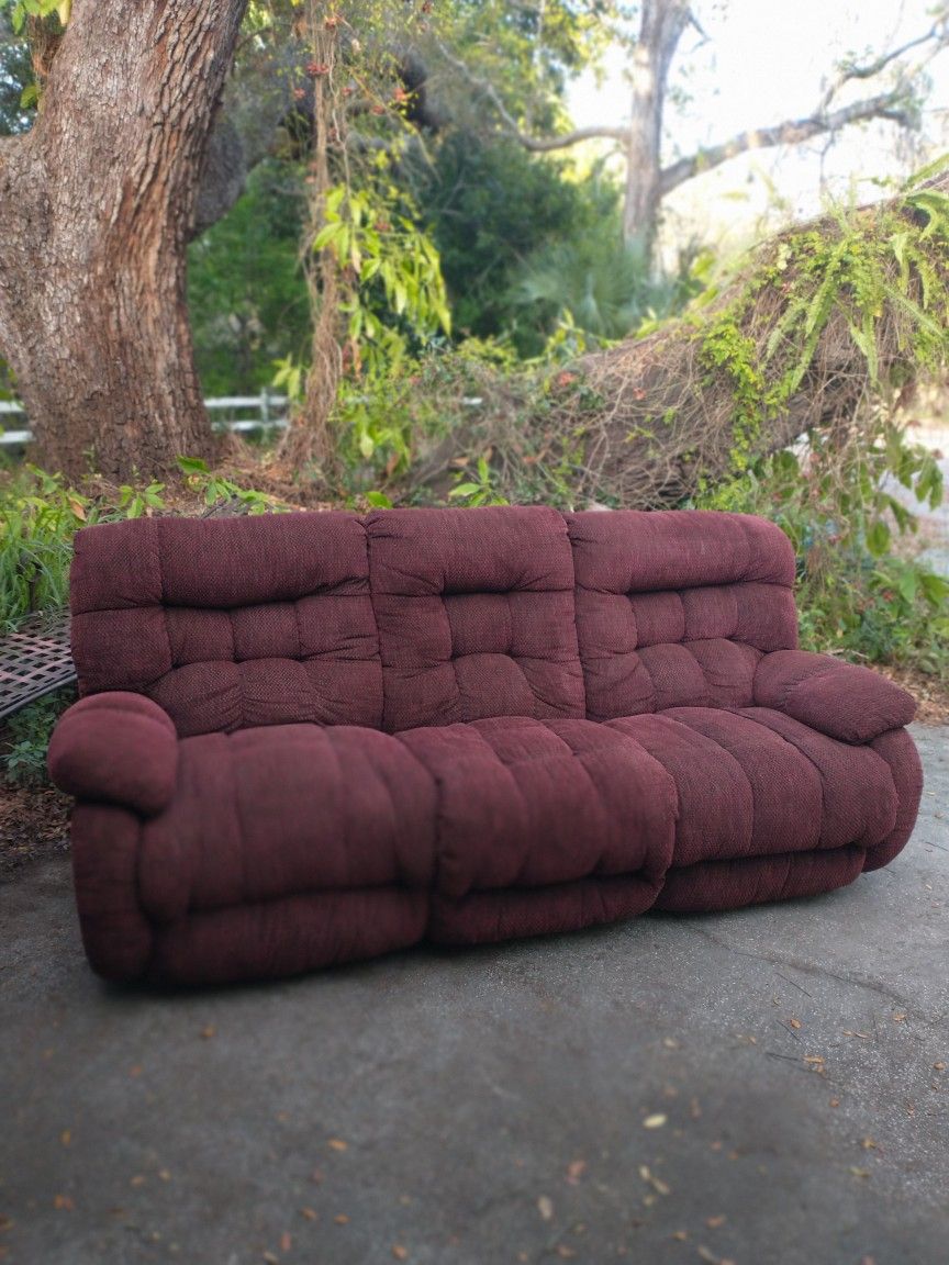 Two Recliners Sofa , Couch