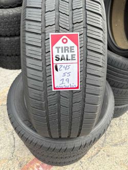 245-55-19 Michelin Defender Full Used Tire Set $250 Free Mounting And Balancing 