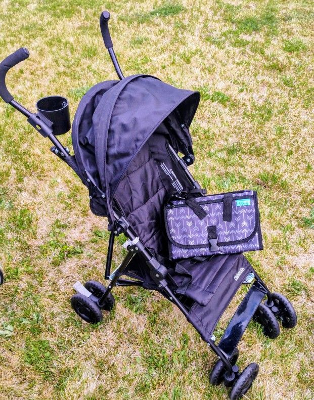 Kolcraft Fold Up Stroller With Kopi Changing Pad And Organizer.