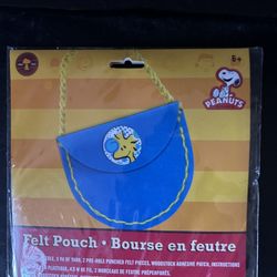 NEW Woodstock Felt Pouch Bag Kit Peanut Snoopy