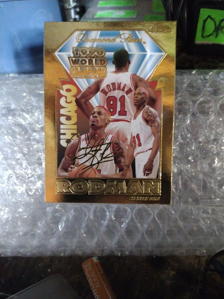 Dennis Rodman Bleachers Diamond Stars Golden Card