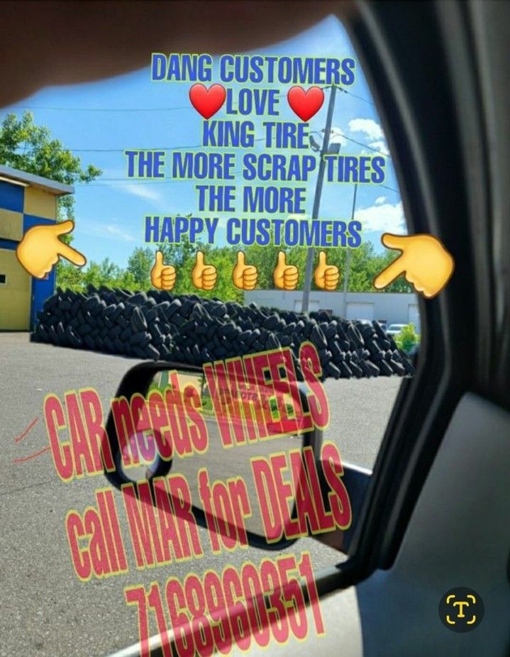 HIGH TREAD used tires FREE install KING TIRE1 1525 william st buffalo SameDayService