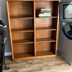 Solid Oak Bookcase