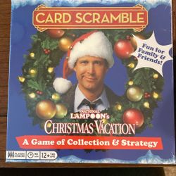 Card Scrabble game - Christmas vacation