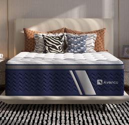 Brand New King Size 14” Hybrid Mattress – Firm Cooling Mattress in Box
