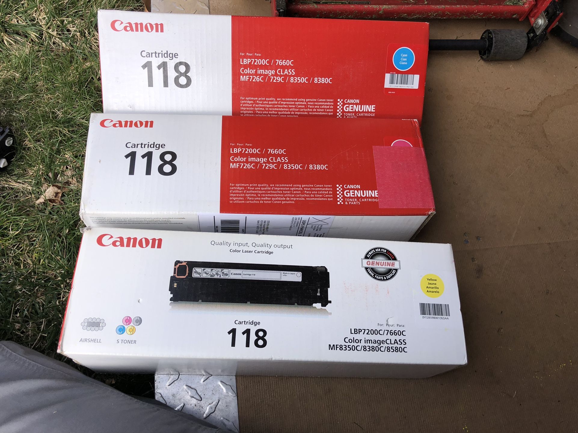 New Canon Cartridges 118